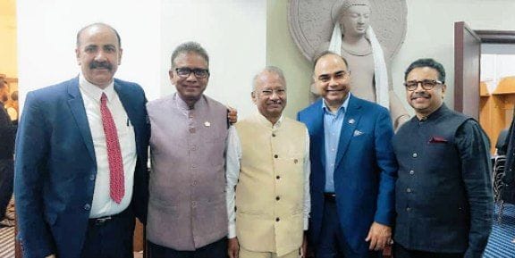 Om Birla interacts with the Representatives of the Indian Community in Moscow